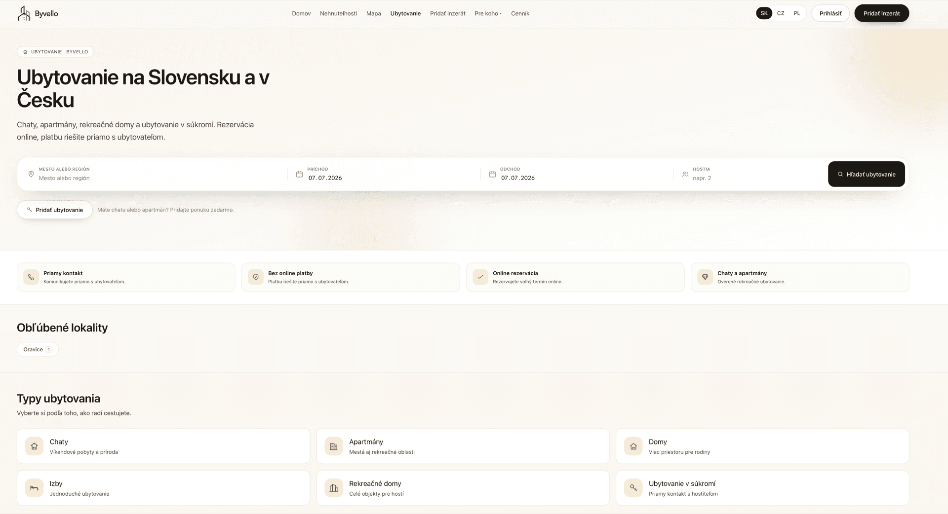 Byvello interface preview — property listing with price and digital history (1)